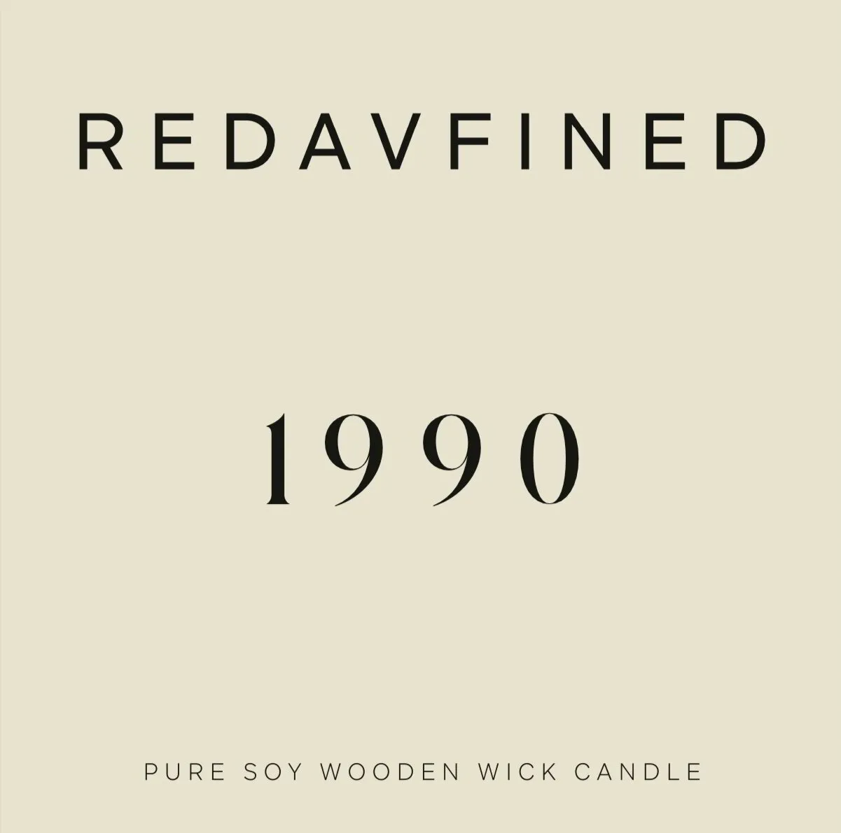 Redavfined Pure Soy Wooden Wick Candle
